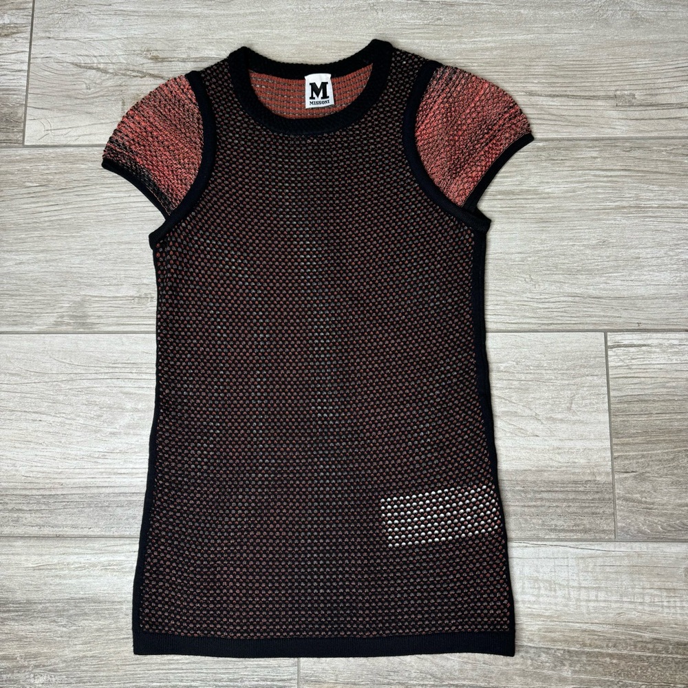 MISSONI Sheer Knit Shirt size 2 - Picture 3 of 7